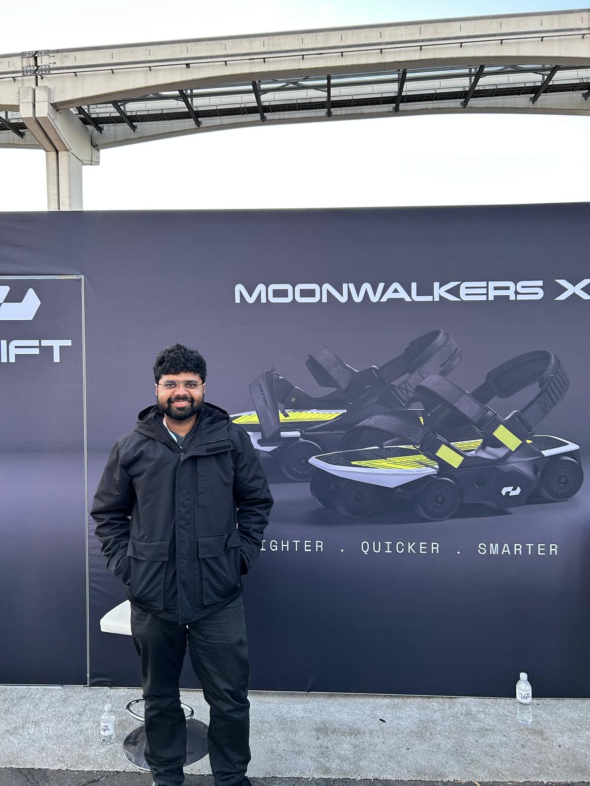 Shubham at a Moonwalkers deployment demo